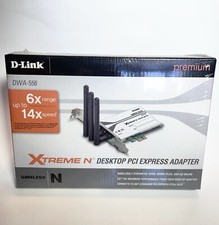D-Link DWA-556 XTreme N Desktop PCI Express Adapter Premium New