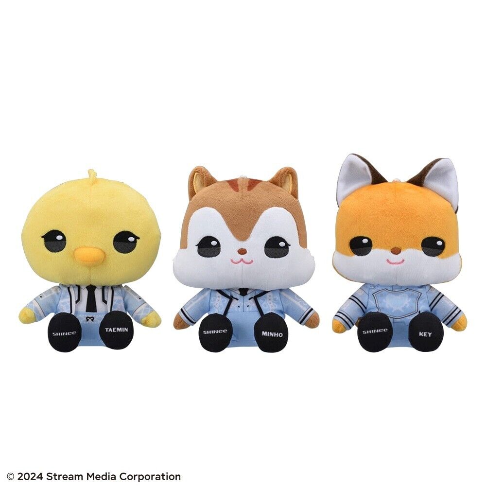 SHINee MINHO KEY TAEMIN ANIMAL COORDY Sitting Plush Doll ver SHINee MINHO KEY TAEMIN ANIMAL COORDY Sitting Plush Doll ver