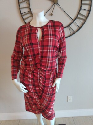 Jolie & Joy  By FCT 2 Piece Top And Skirt Set Red Plaid Juniors Plus  Size 2X