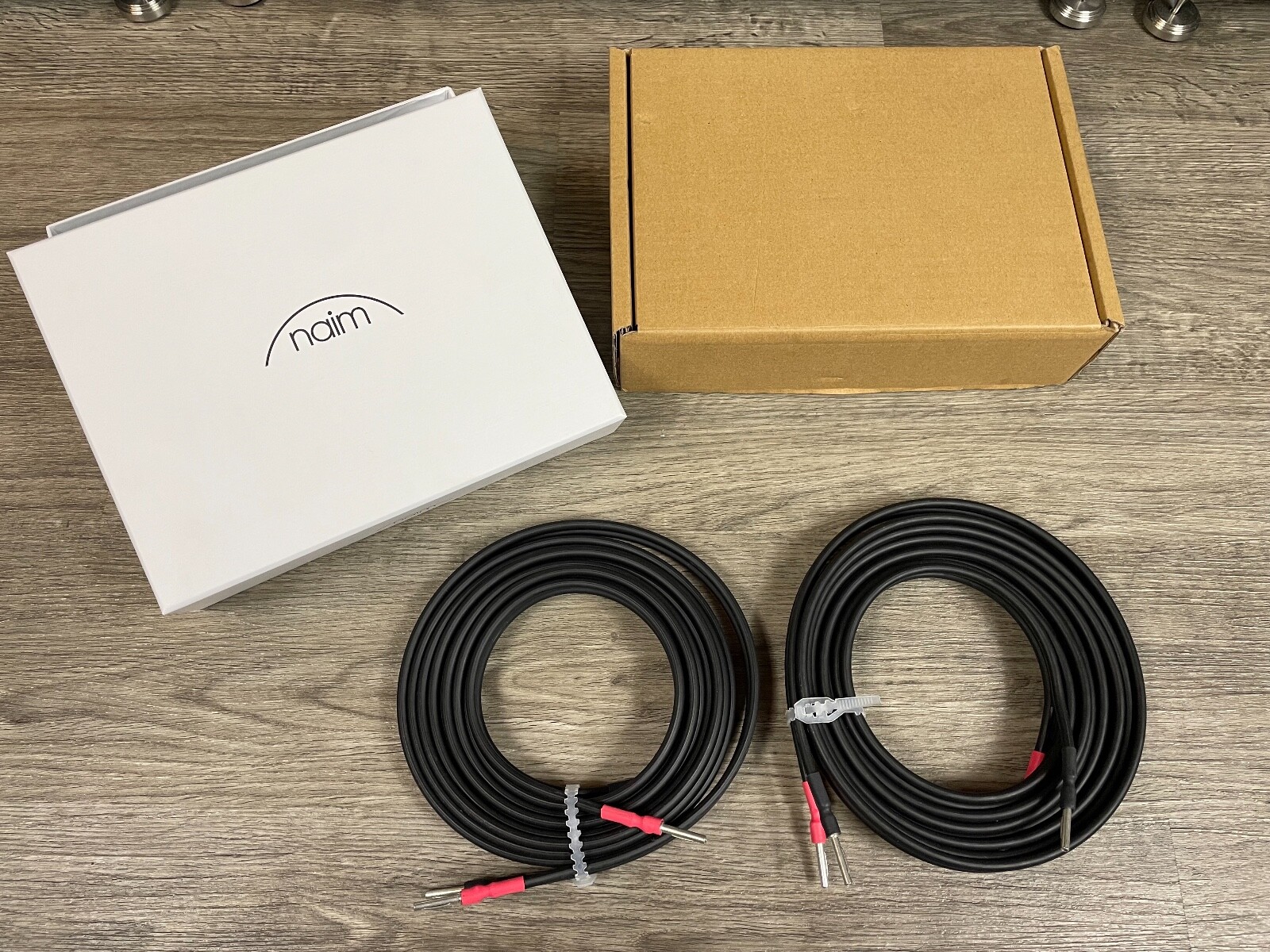 Naim NAC A5 Audiophile Quality Speaker Cables w Banana Connectors 4m