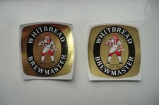 MINT PAIR WHITBREAD BREWMASTER LONDON BREWERY BEER BOTTLE LABELS