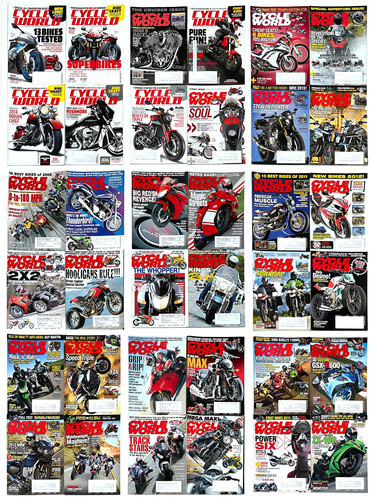 Cycle World Magazine Lot 3 Full Years 36 Total 2008+2011+2013