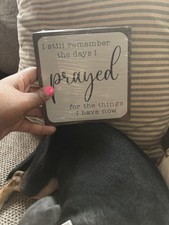 Rustic Wooden Sign I Still Remember the Days I Prayed Christian Home Decor Plaqu