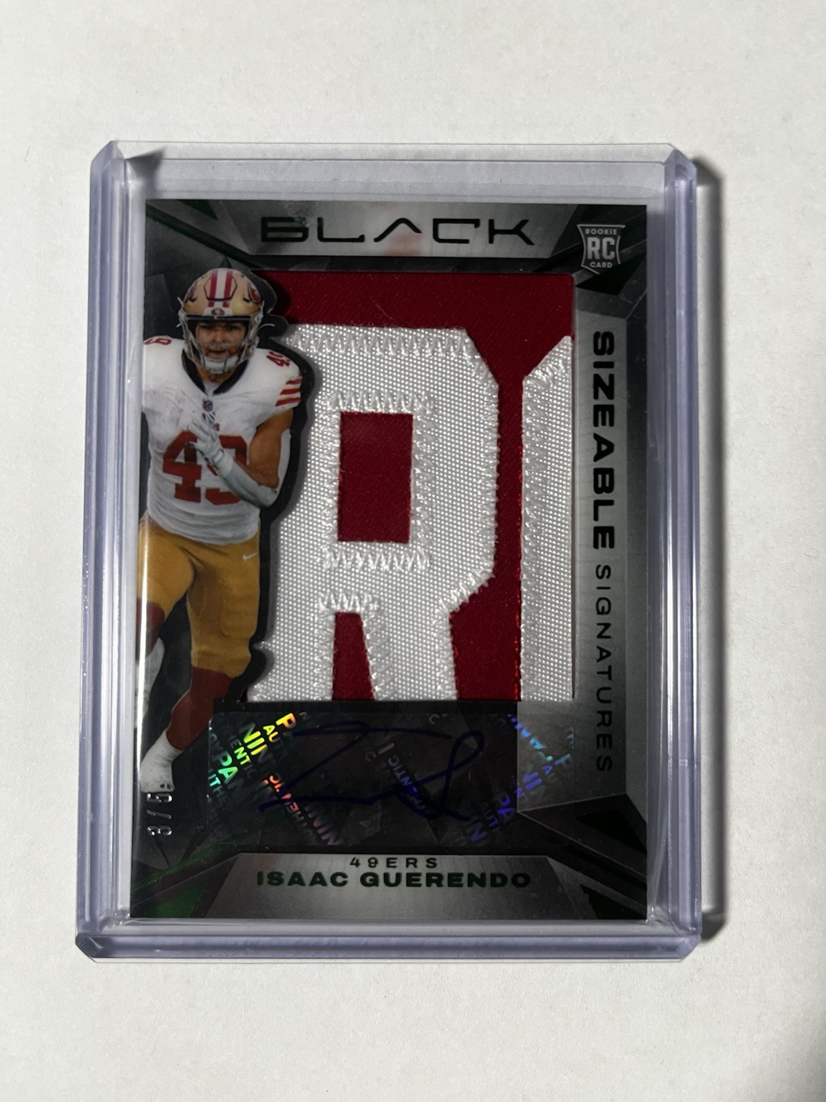 Isaac Guerendo Panini Black Sizeable Signature Rookie Jersey #SSRIGO Base