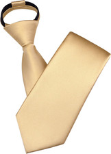 3.15"  8cm  Mens Solid Satin Tie Pre-tied Adjustable Zipper Necktie for Business