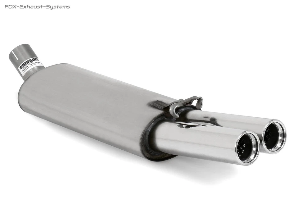 Scarico Sportivo +VB-Tubo Audi 80 89 B3 B4 Lim Coupe Cabrio 1.6-2L 2x Arrotolato - Immagine 3 di 4