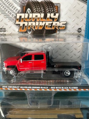 Greenlight 2016 Red Chevy Silverado 3500HD w/Black Gooseneck