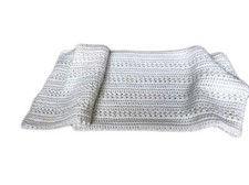 Handmade Christening Baptism Wedding Baby Blanket, Pearl color, Soft, Special
