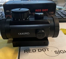 Tactical Red Green Dot Sight 1x40 30mm Objective Optic 20mm Weaver Rail