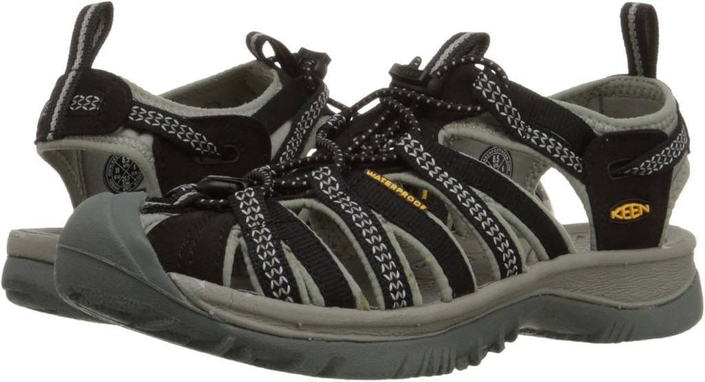 Sandali Keen Water Whisper donna taglia 8 trail escursionismo neri punta chiusa sport