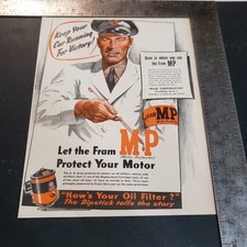 1944 Fram Mp Oil Filters Advertisement Vintage 1940s Military Vehicles Print Ad