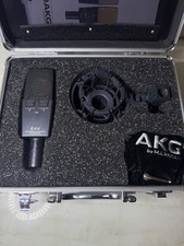 AKG C414 Condenser Microphone Wired XLR with Shock Mount, Case