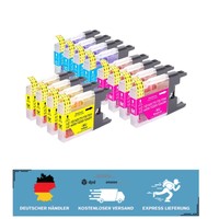 12X Hochertrag Druckerpatronen FüR Brother LC-1220 LC-1240 - Cyan, Magenta, Gelb