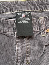 VTG Polo Jeans Co. Ralph Lauren Corduroy Pant 6 30x27 Stretch Gray Flare new