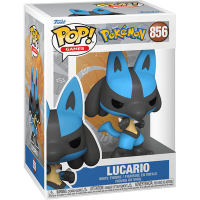 Funko POP! Pokemon LUCARIO #856 Games Anime NEW +Protector Near Mint