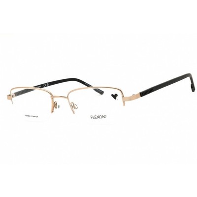 Flexon Unisex Eyeglasses Rectangular Metal Half Rim Frame FLEXON H6079N 204