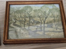 framed print of the painting Springtime in Eskdale by James McIntosh Patric VGC 