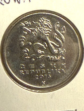 Czech Republic - Uncirculated! 2016 5 Korun Coin - Czech Koruna - Free Shipping!