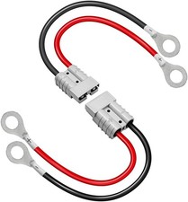 2 Pcs Battery Quick Connector Kit, Plug 8 Guage 1.64ft Cables, 50A 10AWG