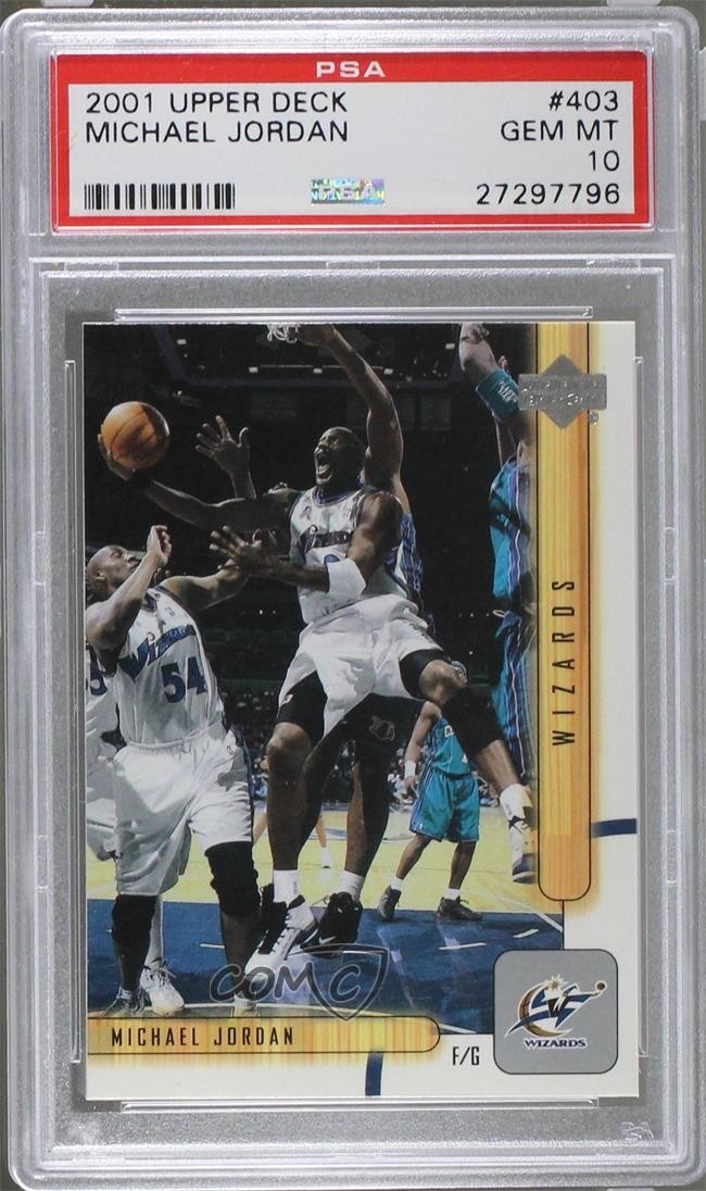 2001-02 Upper Deck Michael Jordan #403 PSA 10 GEM MT HOF r5u