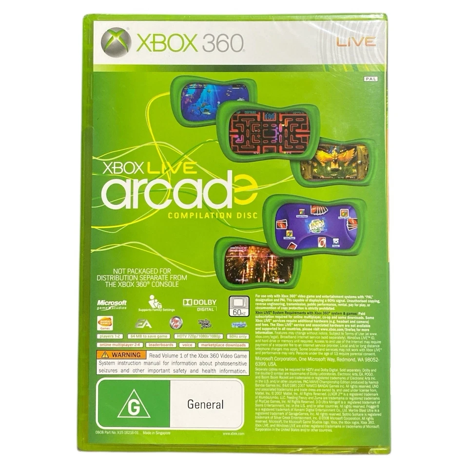 Sega Superstars Tennis + Xbox 360 Live Arcade Compilation Disc Brand New Sealed - Image 2 of 4