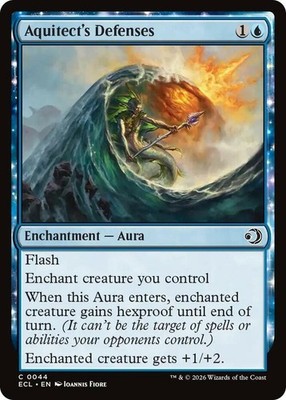 Aquitect's Defenses - Foil Lorwyn Eclipsed Lightly Played, English