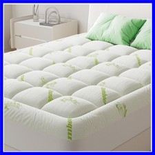 Ultra Soft Twin Size Mattress Topper - Viscose Made from Bamboo Pillow Top Ma...
