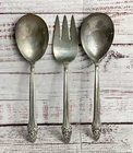 Gorham Sovereign Old 925 Lot of 3 Serving Utensils Spoons Fork Sterling Silver