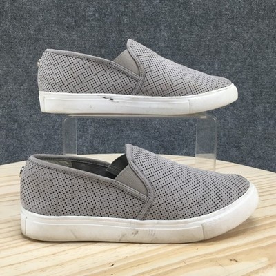 Steve Madden Shoes Womens 7.5 M Zarayy Slip On Sneakers Gray Round Toe Low Top