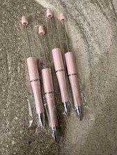 Beadable pens Light Pink 4 Pcs NEW