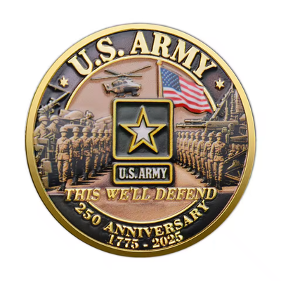   1775-2025 250周年　記念プレート U.S. Army 1775-2025 250th Anniversary Challenge Coin Military