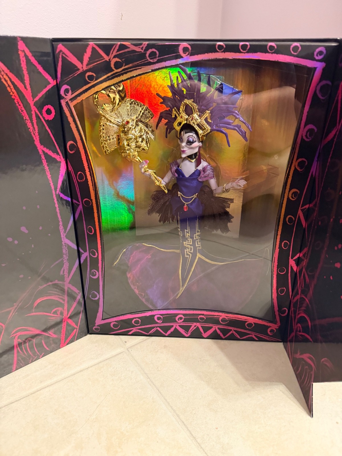 DISNEY VILLAINS DESIGNER COLLECTION MIDNIGHT MASQUERADE YZMA LIMITED EDTION DOLL