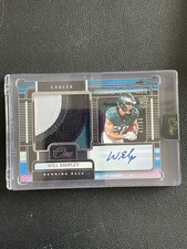 Will Shipley 2024 Panini One Football Franchise Future Fabric Patch Auto RC /99