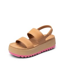 DREAM PAIRS Waterproof Lightweight Platform Sandals 8 Camel