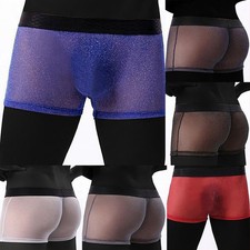 Neu Heißer Verkauf Herren Slips Höschen Shorts Spanex Stretch Glänzend