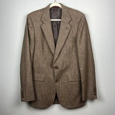 Vintage 1988 100% Virgin wool woven tweed blazer