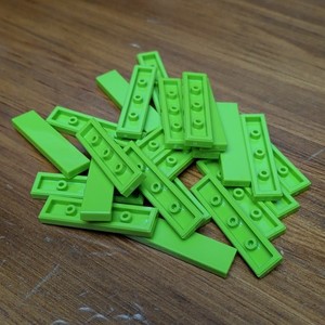 Lego Lime Tile 1 x 4 - Qty 24