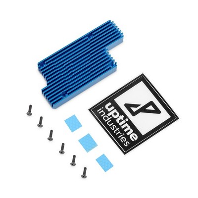 Uptime Industries Heatsink, Aluminium, 40x86x9mm, blau