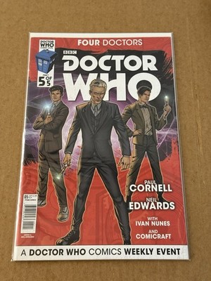 Doctor Who Event Four Doctors #5 Cover A Edwards Titan Comics 2015 NM RARE NEW