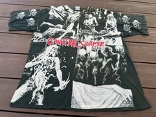 Vtg 90's Cannibal Corpse Death Metal Concert Band Blue Grape Merch T Shirt OVP