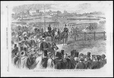 1866 Antique Print - FRANCE Paris Bois De Boulogne Napoleon Imperial Gurad (186)