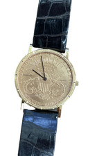 Corum 20 Dollar Gold Coin Watch Quartz 1897 S...