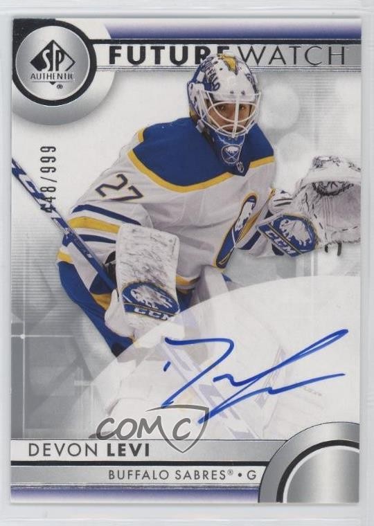 2023-24 SP Authentic Auto Future Watch 448/999 Devon Levi #103 Auto 2o7