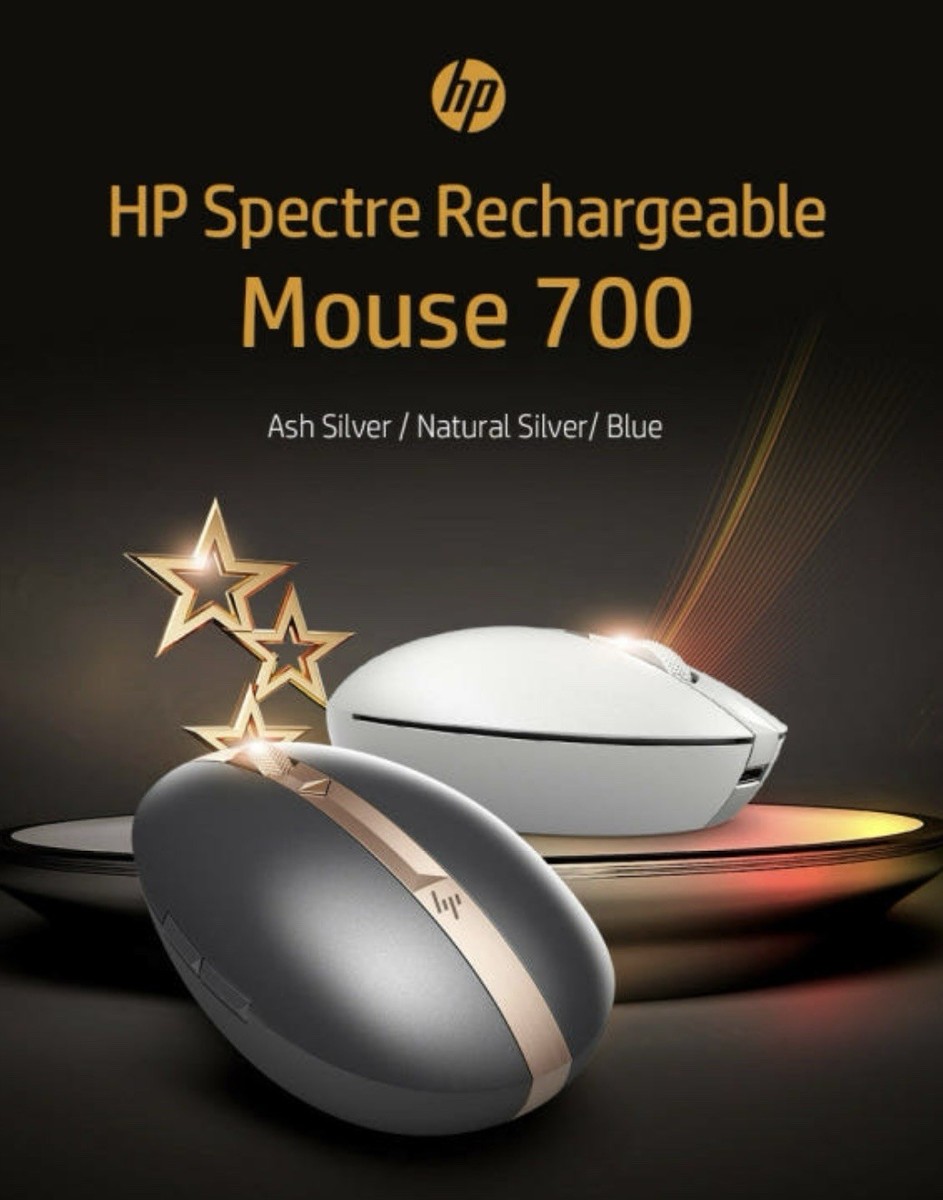 HP Spectre Mouse 700 Rechargeable Bluetooth Wireless Mouse