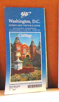 1997 AAA Street Map and Visitor's Guide of Washington DC