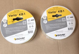 2x Isover Vario KB 1 Klebeband 20m x 60mm | Dampfbremse Klimamembran | Unbenutzt