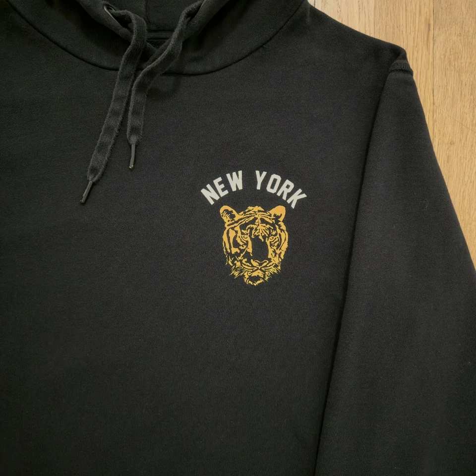 Sudadera con Capucha Rag & Bone Para Hombre Talla M Nueva Sin Etiquetas Algodón Premium Negra Foto 4 de 4