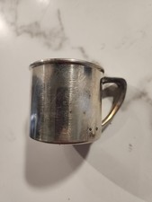 Vintage Silver Plate Oneida Community Baby Child's Christening Cup Mug