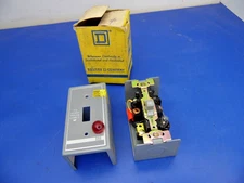 Square D 2510FG1P FHP Manual Starter, Nema 1 Enclosure, Switch,NEW,Lot of 1