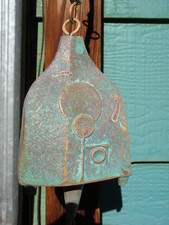 Paolo Soleri 23" Bronze Wind Bell  Unique Shape Heavy 5" Bell Deep Rich Tone NEW